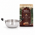 KKhavo Mini Kadai with 1 kg Kala Namak rice combo
