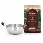 KKhavo Mini Kadai with 1 kg Kala Namak rice combo