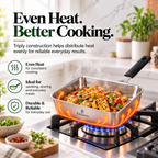 KKhavo Mini Square Pan — Tri-Ply Stainless Steel, 15 × 15 cm — product image 4