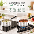KKhavo Mini Sauce Pan — Tri-Ply Stainless Steel, 12 cm, 550 ml — cookware included in rice combo