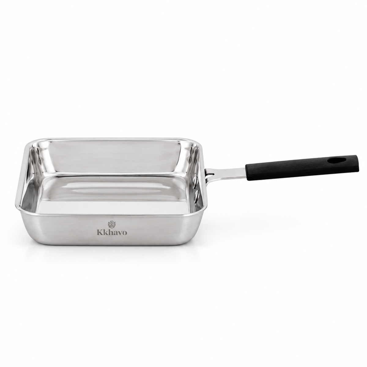 KKhavo Mini Square Pan — Tri-Ply Stainless Steel, 15 × 15 cm — cookware included in rice combo