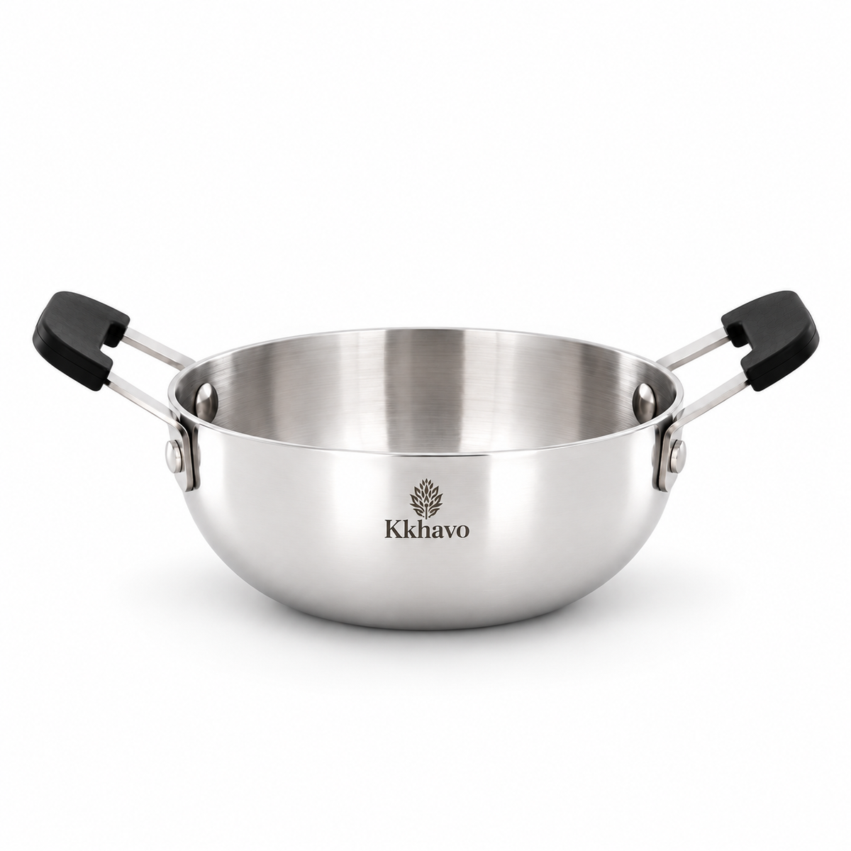 KKhavo Mini Kadai — Tri-Ply Stainless Steel, 14 cm, 600 ml — cookware included in rice combo