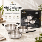 KKhavo 3 Pc Mini Cookware Set — Tri-Ply Stainless Steel — product image 3