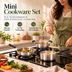 KKhavo 3 Pc Mini Cookware Set — Tri-Ply Stainless Steel — product image 4